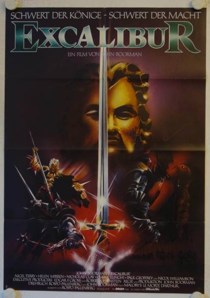 Excalibur original release german movie poster
